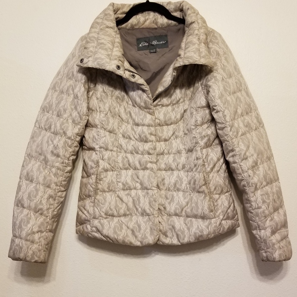 Eddie Bauer Lace Patterned Down Puffer Jacket - image 4